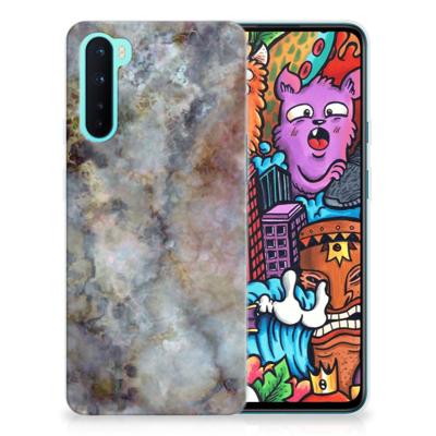 OnePlus Nord | TPU | Siliconen hoesje | Marmer Grijs