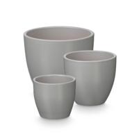 Pottenset Ibergarden Grijs Klei Ø 14 cm Ø 22 cm Ø 17 cm 3 Onderdelen