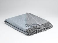 Mcnutt of Donegal McNutt of Donegal plaid pure wool Reversible 145x200 Starlight Blue Mcnutt of Donegal McNutt of Donegal plaid pure wool Reversible 145x200 Starlight Blue