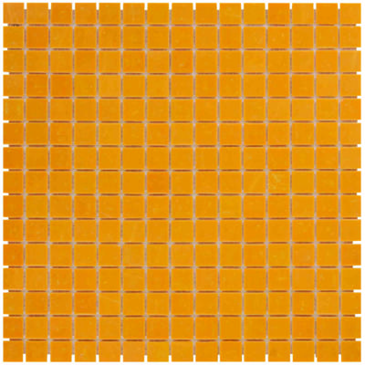 The Mosaic Factory Amsterdam Mozaiek Tegel Vierkant - Oranje Glas Basic 322x322 mm