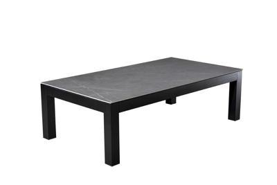 Midori coffee table 140x77,5x42 cm alu black/slate - Yoi