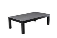 Midori coffee table 140x77,5x42 cm alu black/slate - Yoi