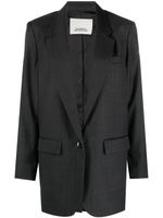 ISABEL MARANT blazer en laine vierge Kenzy à simple boutonnage - Gris - thumbnail