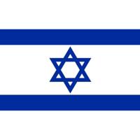 Vlag van Israel stickers - 10x - 7.5 x 10 cm - Binnen/buiten
