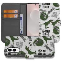 Telefoonhoesje | Met pasjeshouder | voor Samsung Galaxy S25 Edge Dinosaurus