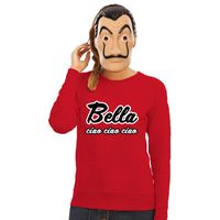 La Casa de Papel masker inclusief rode Bella Ciao trui voor dames M  -