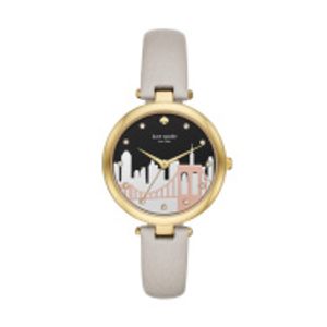 Horlogeband Kate Spade New York KSW1481 Leder Grijs