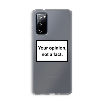 Your opinion: Samsung Galaxy S20 FE / S20 FE 5G Transparant Hoesje