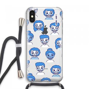 Gezichtjes: iPhone XS Max Transparant Hoesje met koord