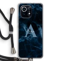 Midnight Marble: Xiaomi Mi 11 Transparant Hoesje met koord