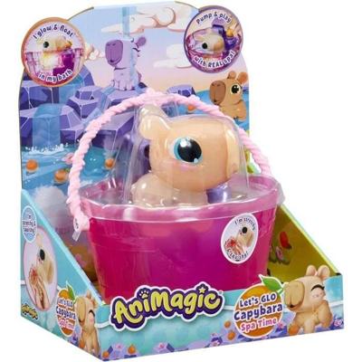 Animagic - GOLIATH - Let's Glo Capybara Spa Time - Interactief dier - Bruin