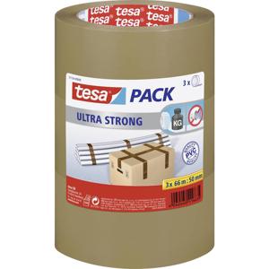 tesa ULTRA STRONG 51124-00008-01 Pakband tesapack Bruin (l x b) 66 m x 50 mm 3 stuk(s)