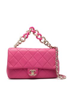 CHANEL Pre-Owned sac à bandoulière matelassé (années 2020) - Rose