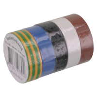 Isolatietape | 5-delig | 15 mm | 4.5 m | Ass kleuren - 00.425.97