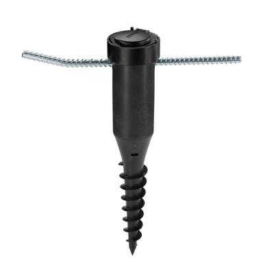 Leifheit 85607 metalen grondanker met indraaistang
