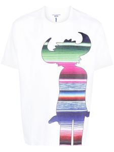 Junya Watanabe MAN t-shirt à imprimé graphique - Blanc