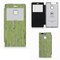 Huawei P9 Hoesje Green Wood - thumbnail