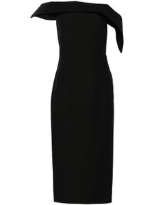 Roland Mouret robe mi-longue à épaules dénudées - Noir