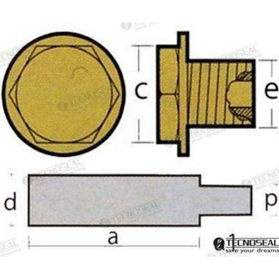 Ánodos para Nanni TEN02100T - KIT ANODO NANNI MERCEDES C/TAPON ZINC