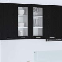 Hangkast Riga 2 pcs Zwart Eiken 40 x 31 x 80 cm Bewerkt hout Hangkast Riga 2 pcs Zwart Eiken 40 x 31 x 80 cm Bewerkt hout