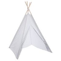 Atmosphera Tipi speeltent voor kinderen - 120 x 120 x 160 cm - grijs - Speeltenten - thumbnail