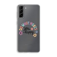 Happy days: Samsung Galaxy S21 Plus Transparant Hoesje
