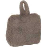 Home & Styling Fake Fur Deurstopper - 1 kg - grijs - stof - gewicht - 7 x 17 cm - deurstop Home & Styling Fake Fur Deurstopper - 1 kg - grijs - stof - gewicht - 7 x 17 cm - deurstop