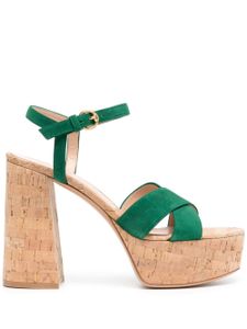 Gianvito Rossi sandales 140 mm à plateforme - Vert