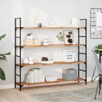 Wandschappen 3 st zwevend olieafwerking 140x30x2 cm acaciahout