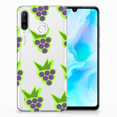 Huawei P30 Lite | Siliconen Case | Druiven