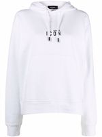 DSQUARED2 hoodie à lien de resserrage - Blanc