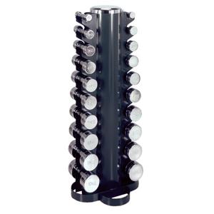 Dumbell toren + Chrome dumbells 1 t/m 10 kg