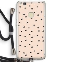 Kleine kattenkopjes: Huawei Ascend P10 Lite Transparant Hoesje met koord