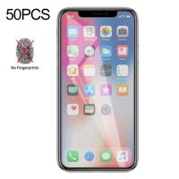 50 stuks non-Full matte Frosted gehard glas film voor iPhone X/XS/XI (2019) geen retail pakket