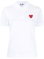 Comme Des Garçons Play polo à logo poitrine - Blanc