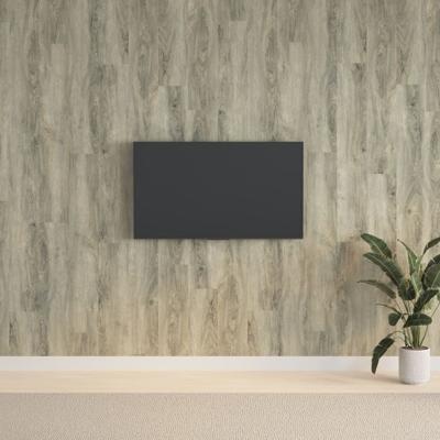 Wandpanelen houtlook 2,06 m PVC grijs