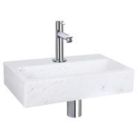 Differnz Flat fonteinset marmer - kraan recht - 38 x 24 x 8 cm - chroom Differnz Flat fonteinset marmer - kraan recht - 38 x 24 x 8 cm - chroom