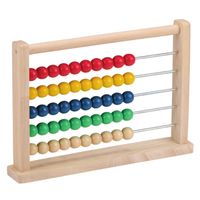 Marionette Wooden Toys Houten Telraam - Rekenrek - Educatief Kinder Speelgoed - 26 x 17 x 4 CM