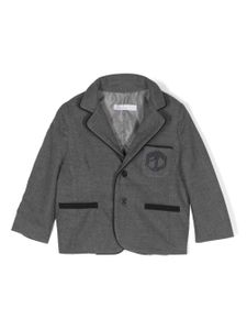 Patachou blazer boutonné à logo brodé - Gris