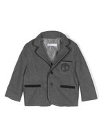 Patachou blazer boutonné à logo brodé - Gris