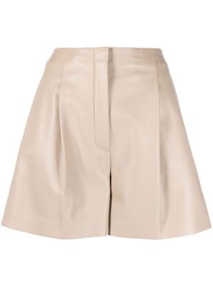 FENDI short évasé à taille haute - Tons neutres
