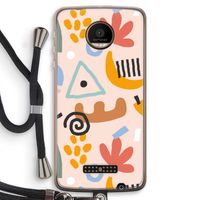 Abstract: Motorola Moto Z Force Transparant Hoesje met koord Abstract: Motorola Moto Z Force Transparant Hoesje met koord