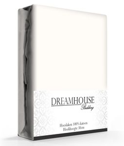 Dreamhouse Hoeslaken Katoen Créme -90 x 200 cm