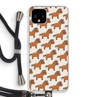 Pony: Pixel 4 Transparant Hoesje met koord