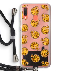 You Had Me At Pizza: Samsung Galaxy A20e Transparant Hoesje met koord