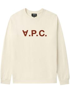 A.P.C. sweat en coton à logo VPC imprimé - Blanc