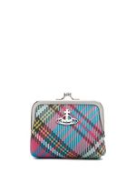 Vivienne Westwood porte-monnaie à motif tartan - Bleu - thumbnail