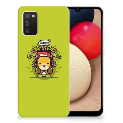 Samsung Galaxy A02s Telefoonhoesje met Naam Doggy Biscuit