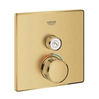Opbouwdeel GROHE Grohtherm Smartcontrol Douche T, Vierkant Cool Sunrise Geborsteld
