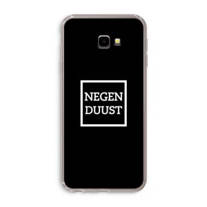 Negenduust black: Samsung Galaxy J4 Plus Transparant Hoesje